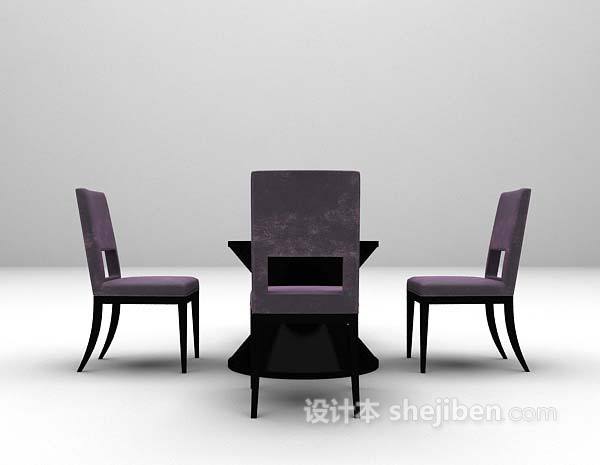 桌椅组合3d模型大全