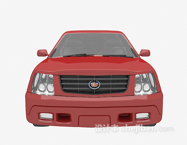 红色私家车3d模型喜下载
