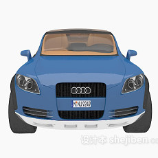 蓝色小车的3d模型下载
