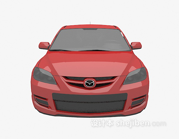 红色小车3d模型