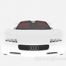 白色汽车3d模型下载