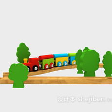 儿童玩具火车3d模型下载