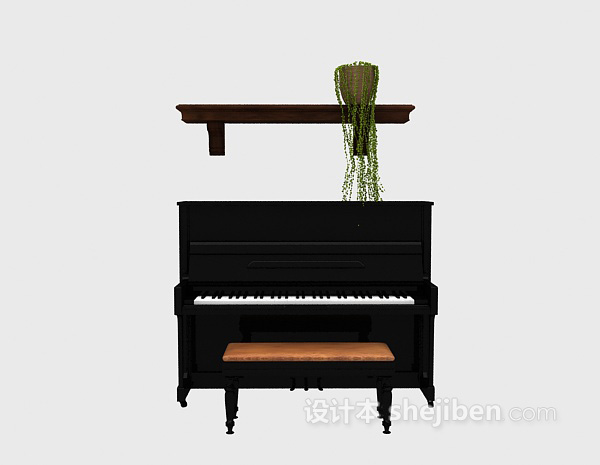 钢琴组合3d模型下载