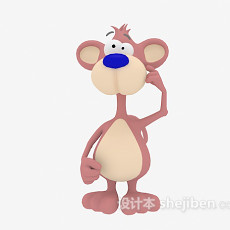 猴子玩具3d模型下载
