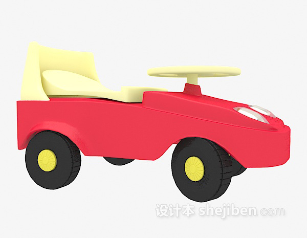 现代风格汽车玩具3d模型下载
