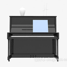 竖式钢琴3d模型下载