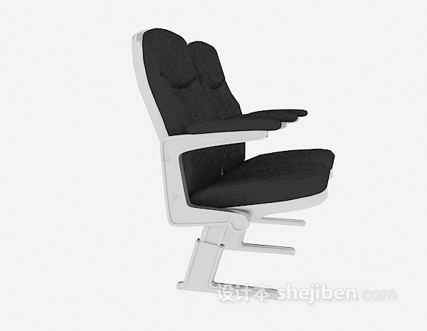 现代风格黑色汽车座椅3d模型下载