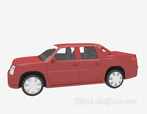 免费红色私家车喜3d模型下载