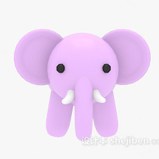 儿童玩具小象3d模型下载