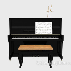 乐谱钢琴3d模型下载