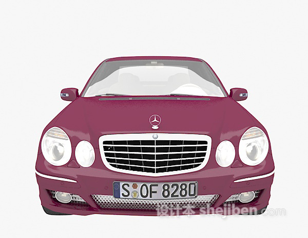 紫色3d汽车模型下载