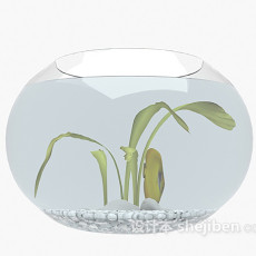 玻璃鱼缸3d模型下载