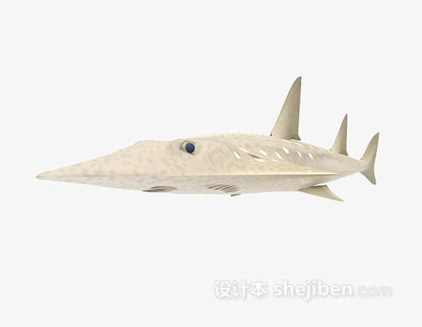 现代风格鱼3d模型下载