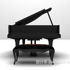 钢琴MAX3d模型下载