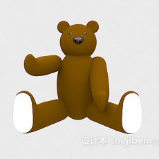 儿童玩具泰迪熊3d模型下载