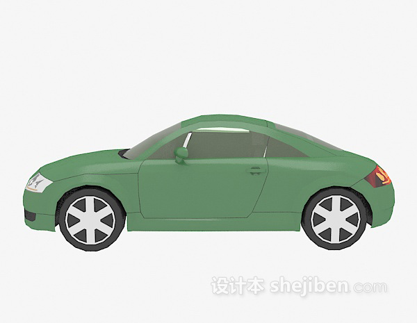 绿色的车辆模型3d模型下载