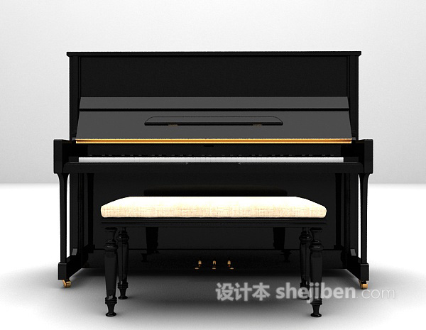 经典钢琴3d模型下载