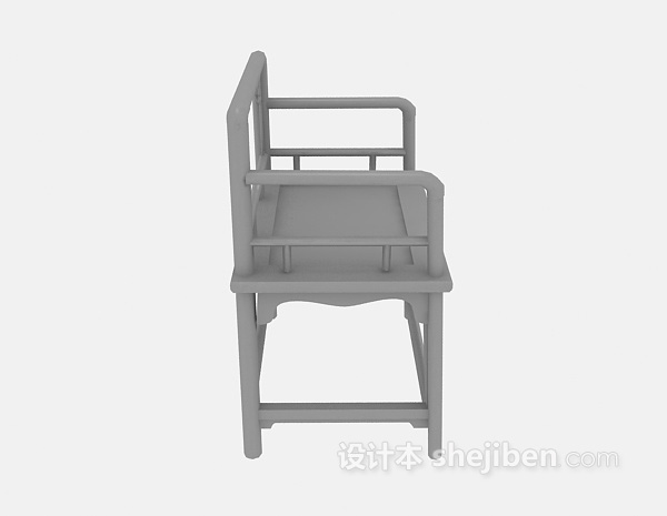 中式木椅3d模型下载