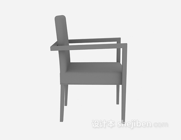 现代风格木椅模型下载
