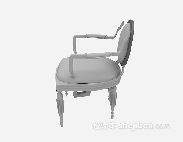 欧式家居椅3d模型下载