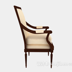 欧式扶手椅3d模型下载