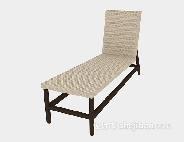 休闲躺椅3d模型下载