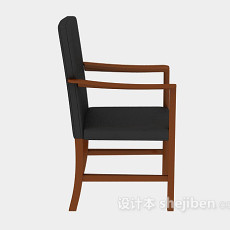 棕色家居椅3d模型下载
