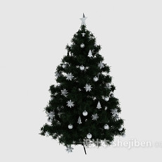 雪花圣诞树3d模型下载
