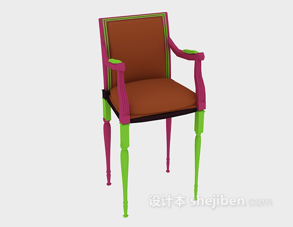 免费高脚椅3d模型下载