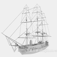 帆船3d模型下载