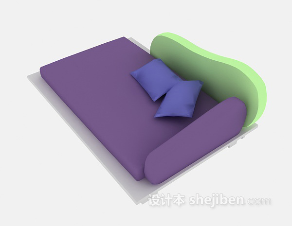 单人躺椅沙发模型3d下载