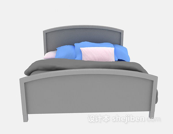 现代风格儿童床3d模型下载