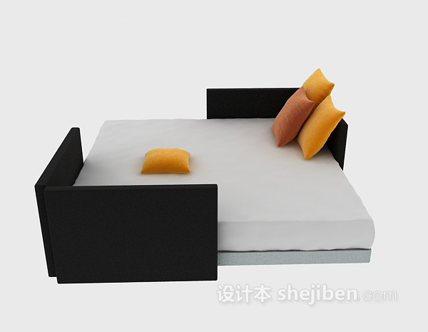 免费沙发床3d模型下载