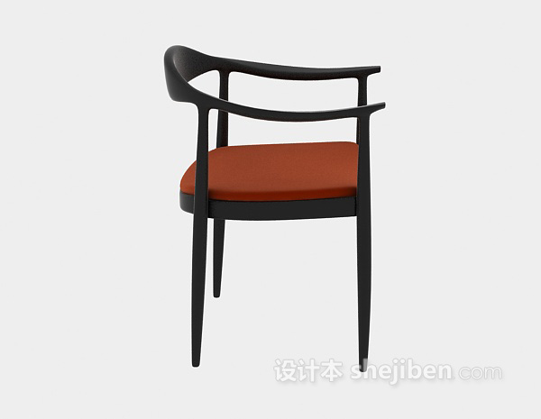 木椅3d模型下载