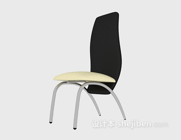 现代金属椅子模型3d免费下载