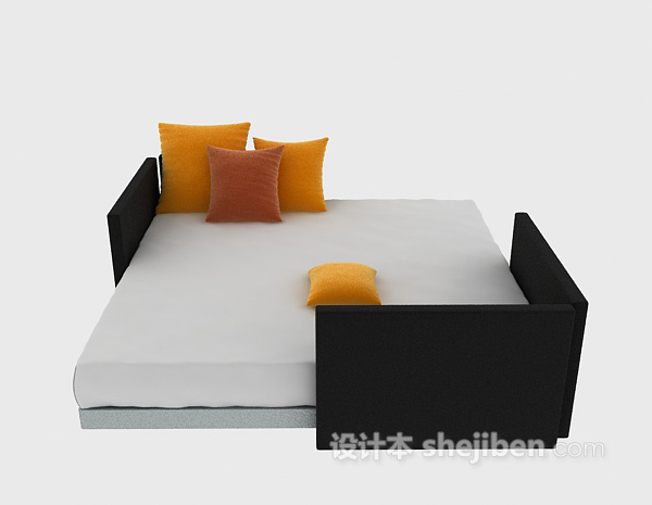 现代风格沙发床3d模型下载