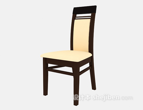 免费木椅子3d模型下载