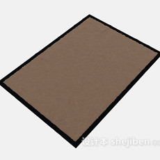 棕色地毯3d模型下载