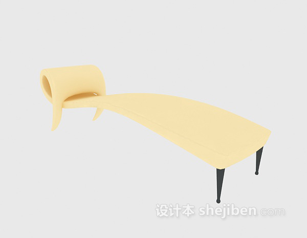 单人躺椅3d模型下载