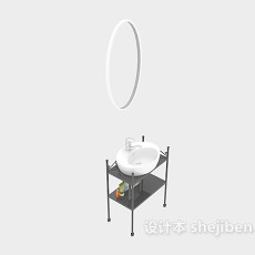 家居简约浴柜3d模型下载