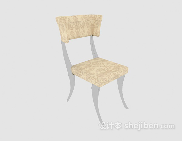 时尚欧式家居椅3d模型下载