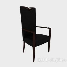 高背高档餐椅3d模型下载