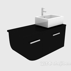 现代风格简约浴柜3d模型下载