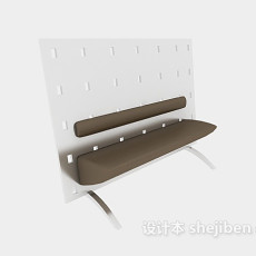 创意休闲长椅3d模型下载