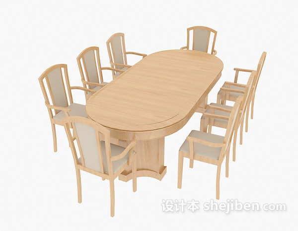 地中海实木餐桌餐椅