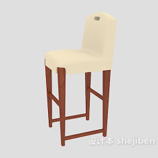 家居高脚椅3d模型下载