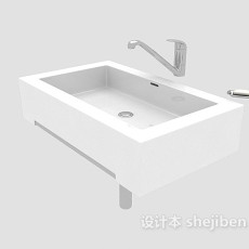 卫生间洗手池3d模型下载