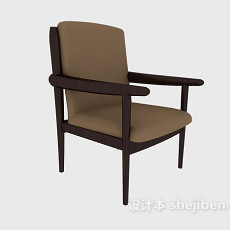 家庭简约休闲椅3d模型下载