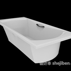家庭陶瓷浴缸3d模型下载
