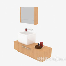 现代风格浴柜3d模型下载